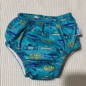 Infant swim diaper- blue with submarines